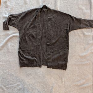 Barefoot Dreams Womens Cozy chic Ultra Lite XS Open Front Pointelle Cardigan